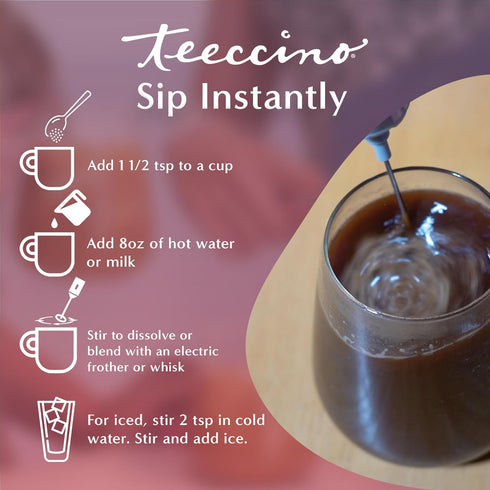 Organic Vanilla Nut Herbal Coffee Instant Blend by Teeccino