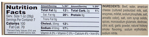 GOLDRUSH 7oz. Package Gold Rush Beef Sticks (Beef & Cheese)
