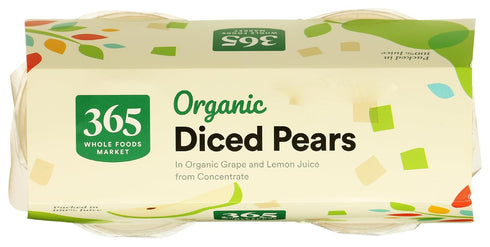 365 16 by Whole Foods Market, Organic Diced Pears, Ounce