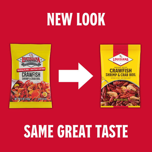 (5 (Pack 1)) Louisiana Fish Fry Products Crawfish, Shrimp & Crab Boil Seasoning - Spicy & Delicious Seafood Powder