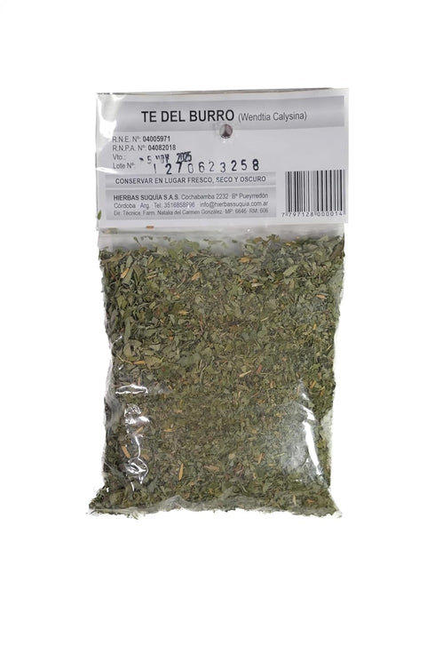 Suqua (1.41 oz 40g) T del Burro Herbal Tea: Loose Leaf Burrito / - Dried Wendtia Calysina Leaves from Crdoba, Argentina