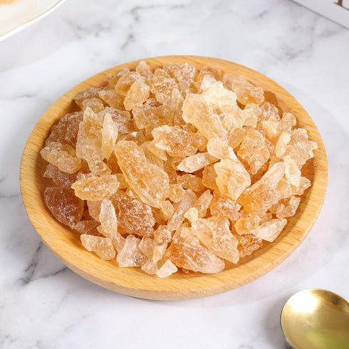 9.8oz 280g, KachiKachi Yellow Rock Sugar - | Made of Cane, Small Grains | Brown Sugar Cubes | Old-fashioned |