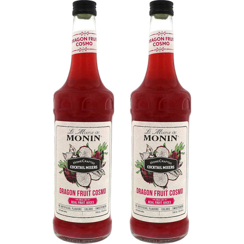 Monin - HomeCrafted Dragon Fruit Cosmo Cocktail Mix, Ready-to-Use Drink Mixer, Strawberry