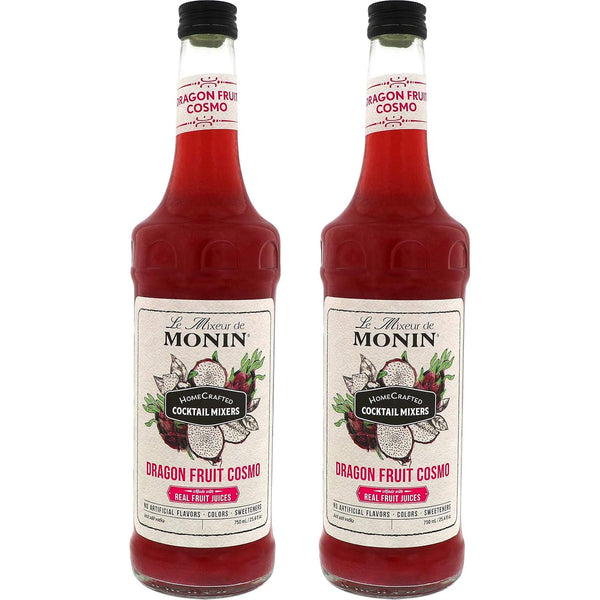 Monin - HomeCrafted Dragon Fruit Cosmo Cocktail Mix, Ready-to-Use Drink Mixer, Strawberry