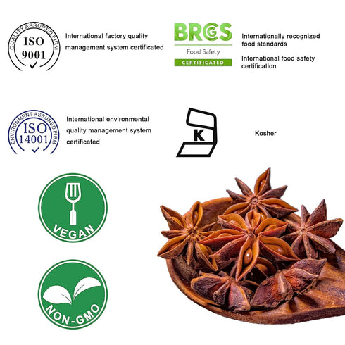 Spicefun 7oz(200g), Star Anise Chinese Star Anise Whole, Fresh, Pure and Dried Anise Pods, Great for Cooking, Baking