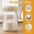 Shimmeroo 5PCS Cotton Sourdough Jar Cover, Reusable Sourdough Bread Proofing Starter Jar Cloth Covers for Most Glass