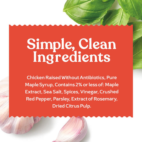 14g 12 oz Amylu Foods Chicken Sausage Breakfast Patties, Maple, Natural Ingredients, of Protein, GAP Chicken Raised