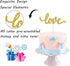 Gold Glitter Love Cake Topper - Wedding/Engagement/Bridal Shower/Anniversary/Birthday Decorations Supplies