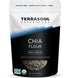 Terrasoul Superfoods Organic Chia Flour, 14oz Cold-Milled, Plant-Based Superfood for Smoothies, Baking