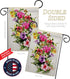 Breeze Decor Mix Bouquet Garden Flag Spring Floral Sunflower Tulip Rose Orchid Lilies Season Springtime Flower Wreath