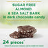 7.5 oz 24 RUSSELL STOVER Sugar Free Dark Chocolate Almond & Sea Salt Bark, bag ( pieces)