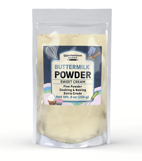 Unpretentious Buttermilk Powder, Made from Sweet Cream, Fine Powder for Cooking & Baking (8 Ounce)