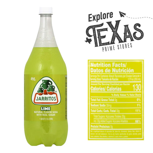 5-Pack 50.7 oz (1.5 100% Jarritos of Lime Mexican Soft Drink Plastic Bottle fl lt) Made with Natural Sugar