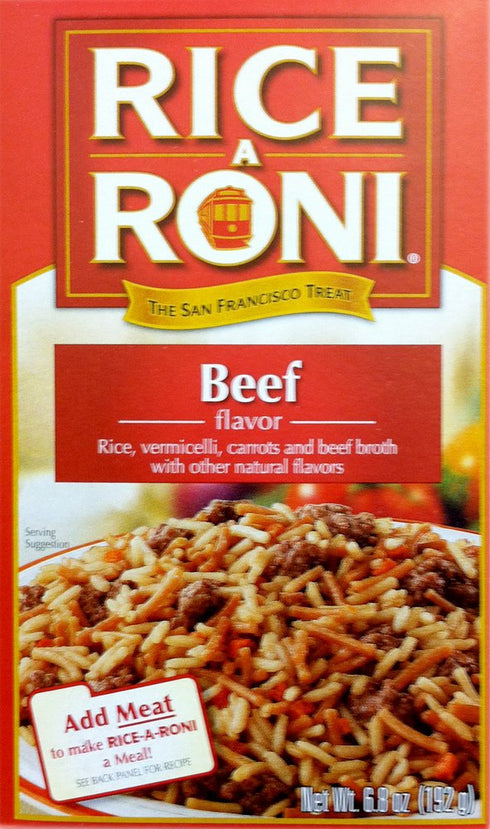 Rice-A-Roni BEEF Flavor 6.8oz (8 pack)
