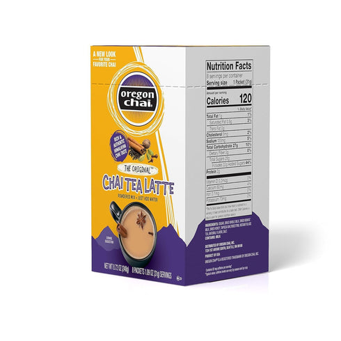 8 Count (Pack 6) Oregon Chai Original Dry Chai Latte Mix