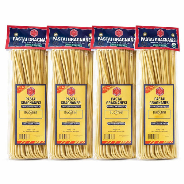 Pastai Gragnanesi Bucatini Pasta from Italy Organic Gragnano IGP, Authentic Italian Dry Pasta, Imported