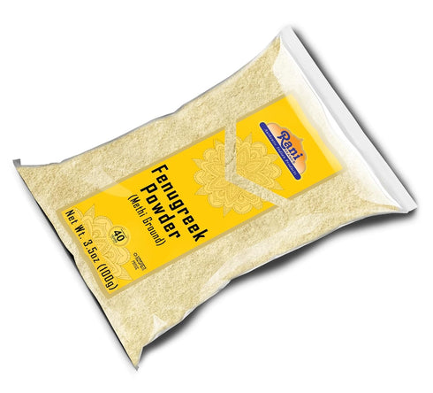 Rani Fenugreek (Methi) Seeds Ground Powder, 3.5oz (100g) - All Natural, Vegan, Gluten Friendly