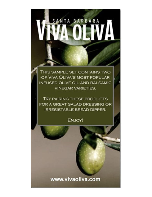 Viva Oliva 60ml (2oz) Set 18 100% Two Variety Gift - Tuscan Herb Infused Olive Oil & Year Traditional Barrel Aged
