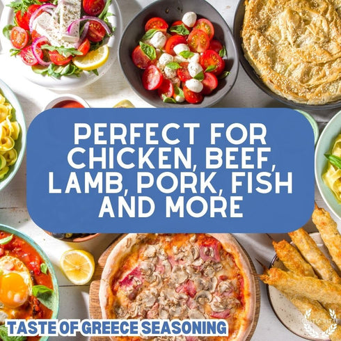 GLP-1 2.7oz #8 Taste of Greece | Gourmet Seasoning | Authentic Artisanal Spice Blend | Non GMO, All Natural | Handmade