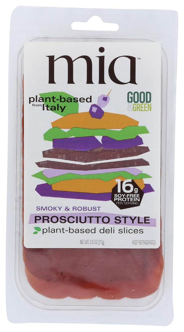MIA Green Food Plant Based Prosciutto Style Deli Slices, 2.5 OZ