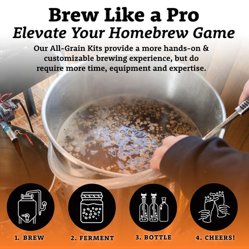 5 My Brew Supply American Wheat Brewing Kit | American Wheat & Pilsner Malt | Caramel Grain | Kent Goldings & Columbus
