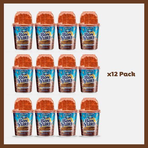 Pack 12, 5.78 Oz BON YURT ALPINA - of - Flip Yogurt with Cocoa Rice Krispies Cereal Cups - Breakfast Food Cereals