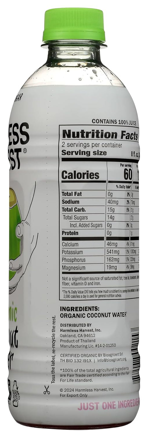 Harmless Harmless 16oz Harvest, Coconut Water