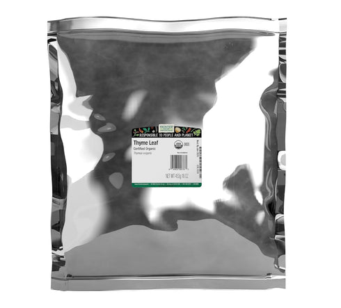 Frontier Co-op Organic Thyme Leaf, Fancy-Grade, 16 Oz, Bulk Bag - Add