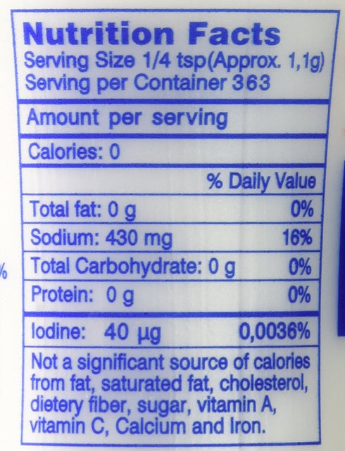 Kalas (400 Classic Greek Iodized Sea Salt Gram)