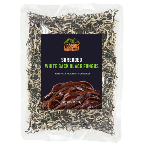 VIGOROUS MOUNTAINS Shredded Dried Woodear Mushrooms, Natural & No Additives, Rich in