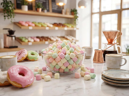 EMPORIUM CANDY TASTY TREATS FOR THE TUMMY 10 oz Fruity Marshmallows Orange, Lemon, Strawberry & Lime Flavors Soft