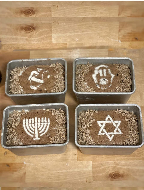 3D Kitchen Art Set 8 3.5-Inch-Scale of Hanukkah Stencils for Cappuccino, Sufganiyot, Pancakes, Bread, Hot Cocoa & Hot