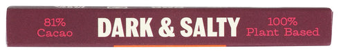 2.5 Tcho, Bar Chocolate Dark And Salty Organic, Ounce