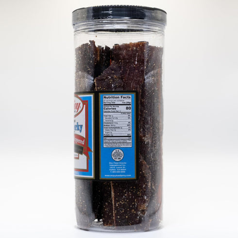 20 oz (Pack 1) 32 Count Enjoy Old Fashion Peppered Beef Jerky Jar of | | Traditional Style | High Protein | Low Fat |