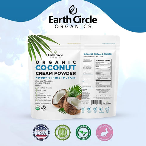 (1 Pack 1) Organic Coconut Milk Powder | Vegan Keto Coconut Creamer, Dairy-Free, Gluten-Free, No Added Sugar, High