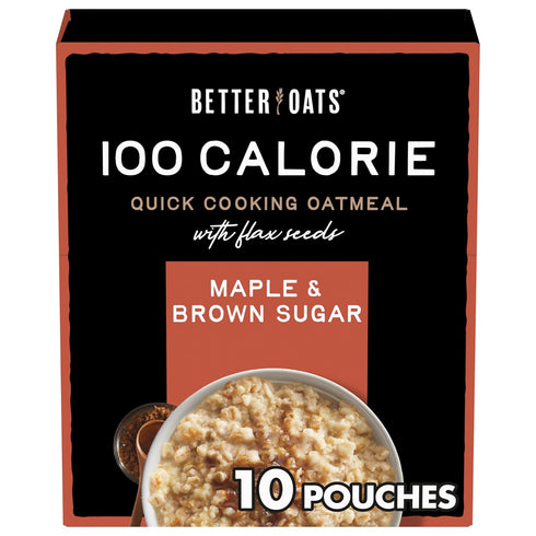 Better Oats Steel Cut Protein Oatmeal Packets, Maple and Brown Sugar Flavor