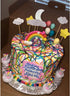 Palksky Colorful Rainbow Cake Topper/Wedding Cake Flags/Cupcake Picks Set - Includes Cloud Balloon Moon Stars