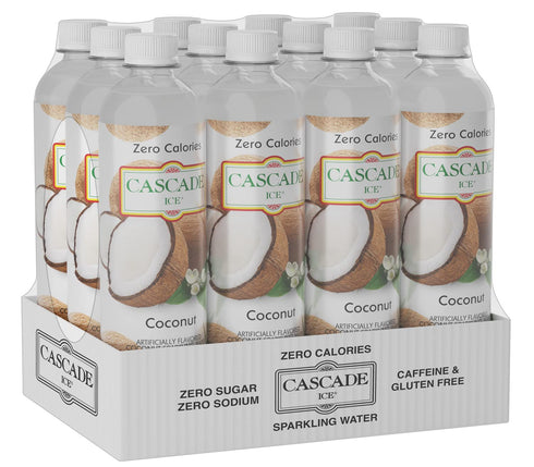 Cascade Ice 17.2 Oz (Pack 12) Sparkling Water, Coconut, Fl