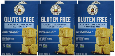 14 (Pack 6) King Arthur Gluten-Free Cornbread and Muffin Mix, Ounces