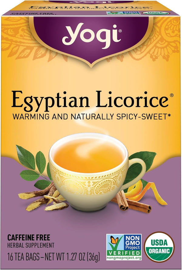 Yogi Tea, Egyptian Licorice, 16 Count, Packaging May Vary