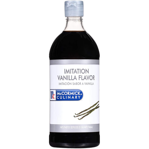 McCormick Culinary 32 fl oz Imitation Vanilla Flavoring for Baking, Best for Cakes, Frostings & Desserts