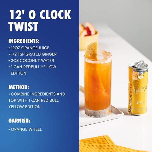 8.4 Red Bull Yellow Edition Energy Drink, Tropical, Fluid Ounce