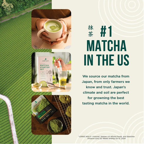 Jade Leaf Matcha Organic Ceremonial Grade Green Tea Powder - Authentic Japanese Origin, 1.06 Ounce