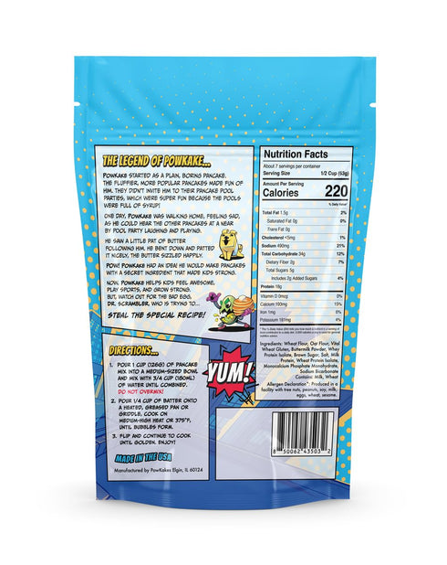 (1-Pack) POWKAKES Protein Pancake Mix and Waffle Mix, Buttermilk