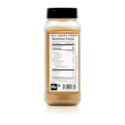14 oz Spiceology Malt Vinegar Powder Tangy, Fermented Flavor for Fries, Rubs, Chips & Snack Seasonings Use in Dips