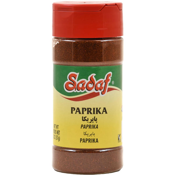 Sadaf Paprika Powder, 2 Oz Pet Bottle with Shaker Top - Ground Paprika for Cooking and Food Seasoning