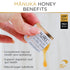 10+ (MGO300+) 21 0.18oz Packets, PURITI Genuine Raw Manuka Honey Snaps On The Go - UMF x Individual Snap Single Serve