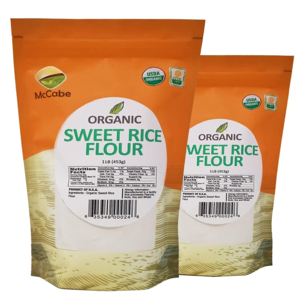 McCabe Organic Sweet Rice Flour - Gluten Free Organic Glutinous Rice Flour