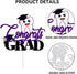 LQINBIBJ 2025 Glitter Purple Congrats Dentist Cake Topper - Class Of Medical School Graduation Party Decorations