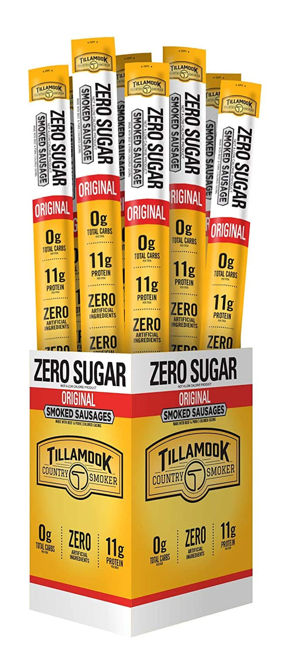 Tillamook Zero Sugar Original Keto Friendly Smoked Sausage, 1.25 Oz
